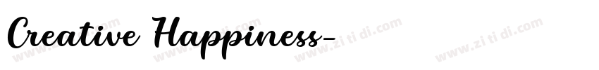 Creative Happiness字体转换